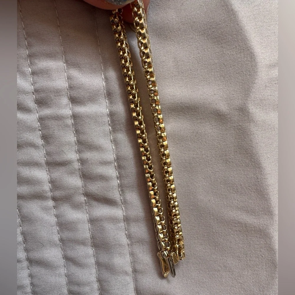 14k Gold Half Bezel Diamond Link Tennis Bracelet